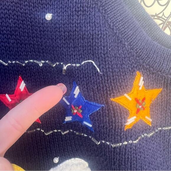 Vintage Angels Ugly Christmas Holiday Sweater Vest  Volup Plus Size 26W - Picture 3 of 5